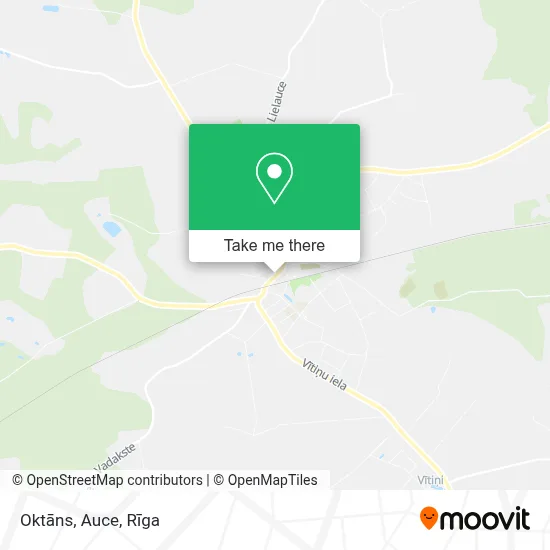 Oktāns, Auce map