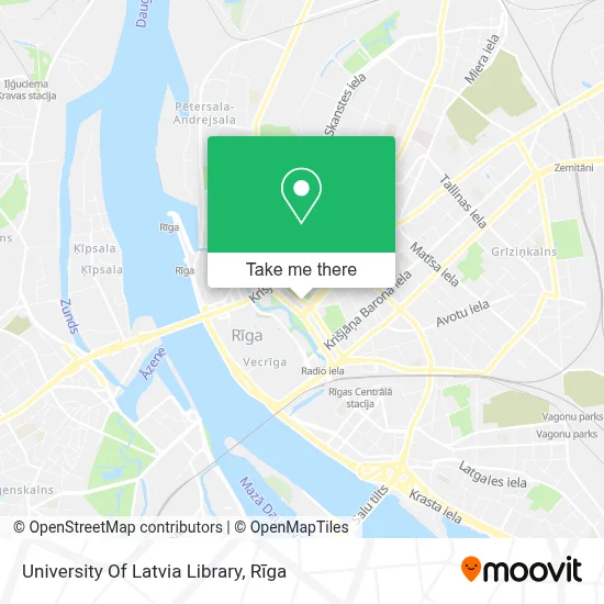 University Of Latvia Library map