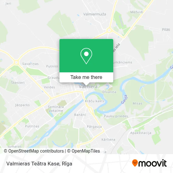 Valmieras Teātra Kase map