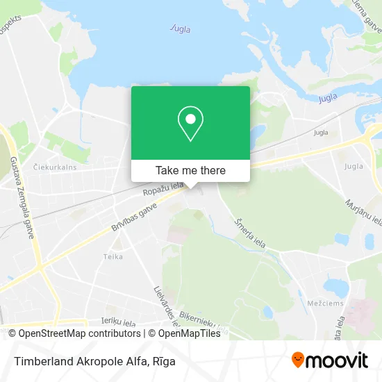 Timberland Akropole Alfa map