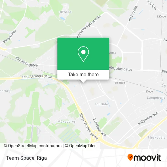 Team Space map