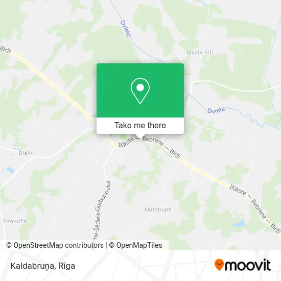 Kaldabruņa map