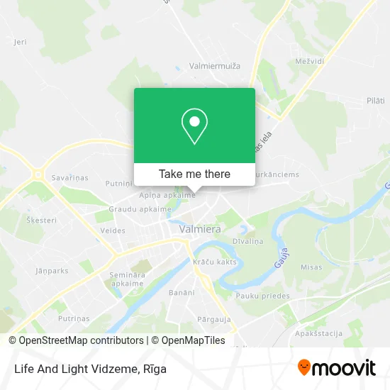 Life And Light Vidzeme map