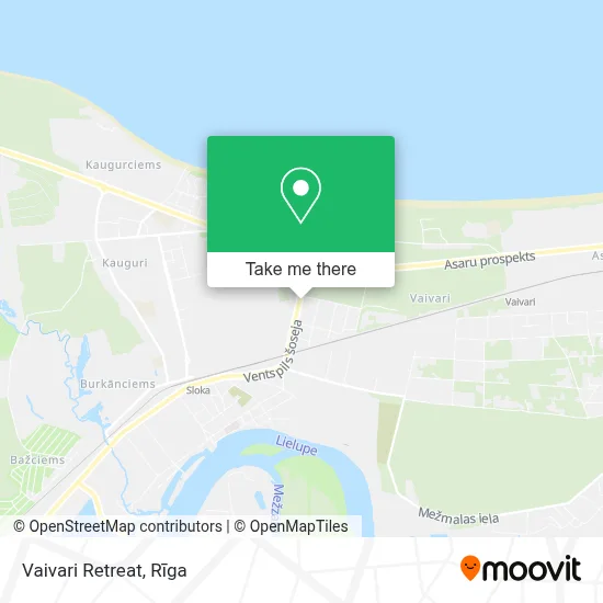 Vaivari Retreat map