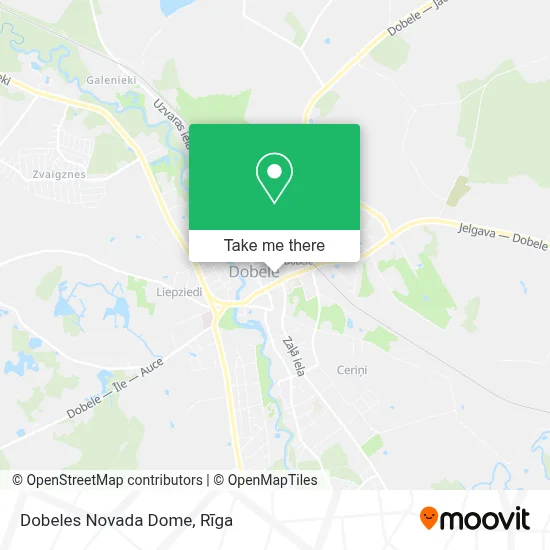 Dobeles Novada Dome map