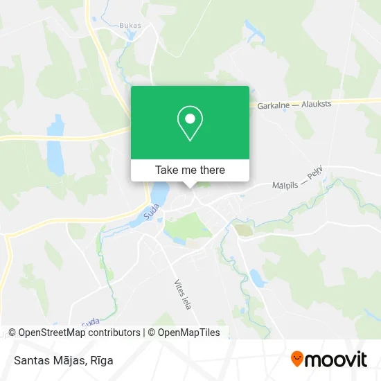 Santas Mājas map