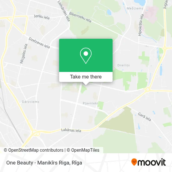 One Beauty - Manikīrs Riga map
