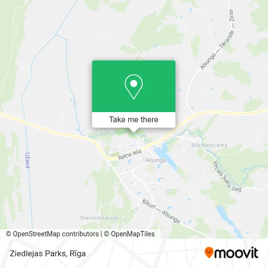 Ziedlejas Parks map