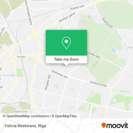 Felicia Restorans map