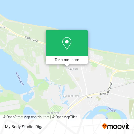 My Body Studio map