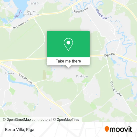 Villa Berta map