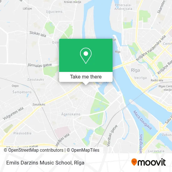 Emils Darzins Music School map