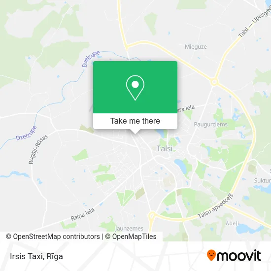 Irsis Taxi map