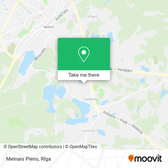 Melnais Piens map