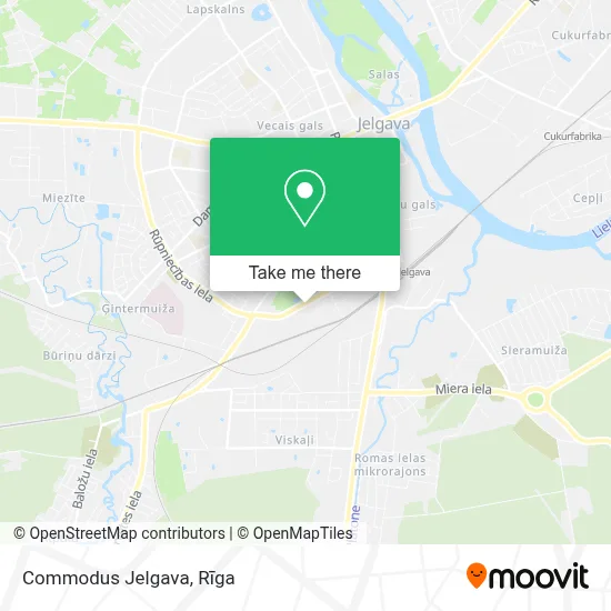 Commodus Jelgava map