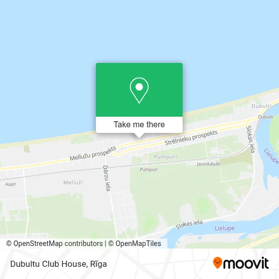 Dubultu Club House map