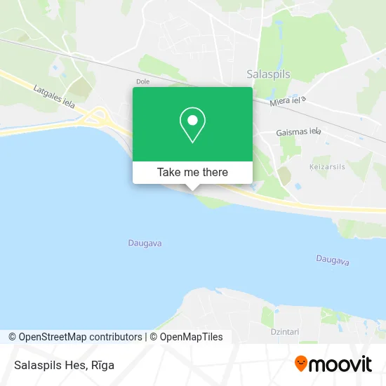Salaspils Hes map