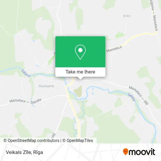 Veikals Zīle map