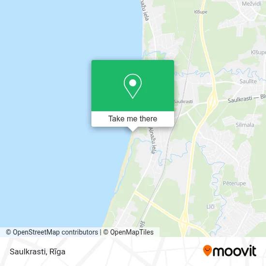 Saulkrasti map