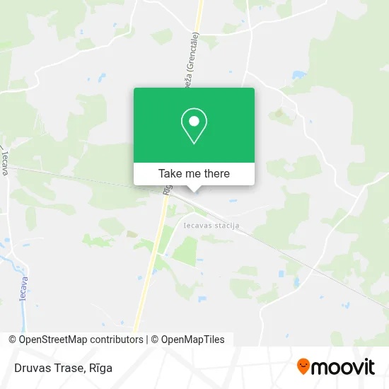 Druvas Trase map