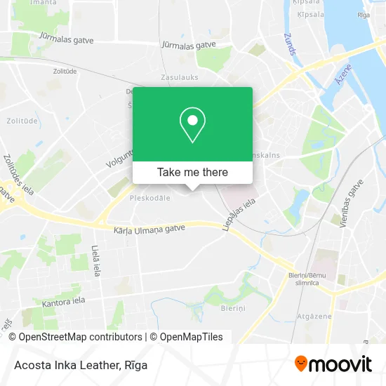 Acosta Inka Leather map