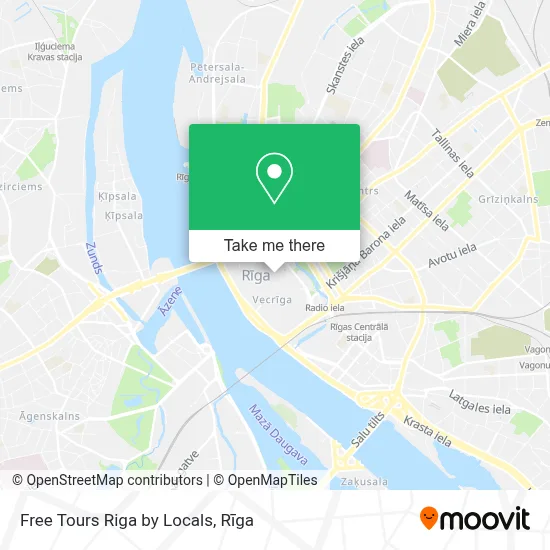 Free Tours Riga by Locals map