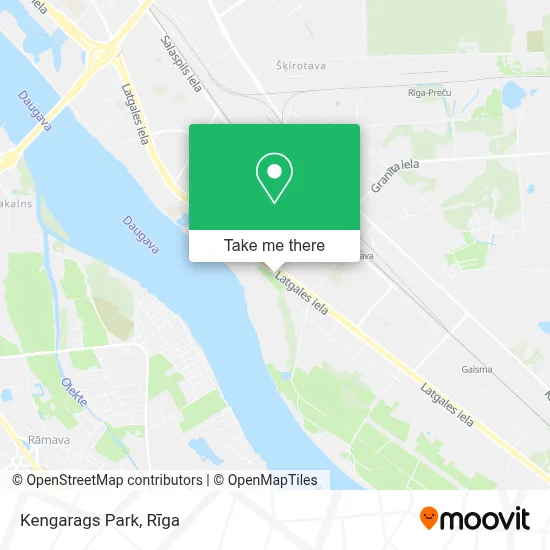 Kengarags Park map