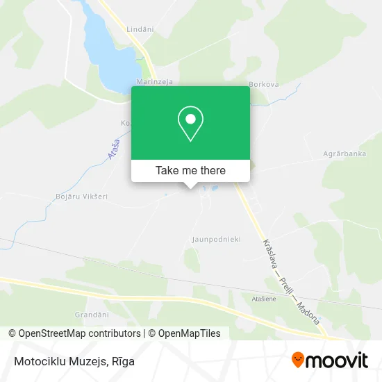 Motociklu Muzejs map