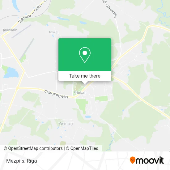 Mezpils map