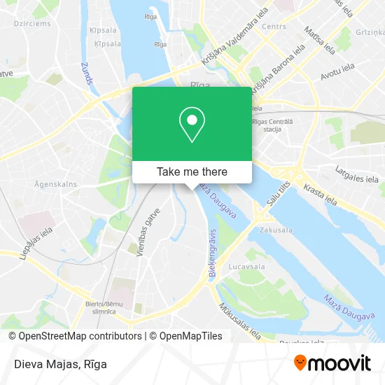 Dieva Majas map