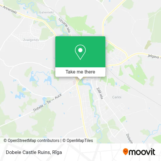 Dobele Castle Ruins map