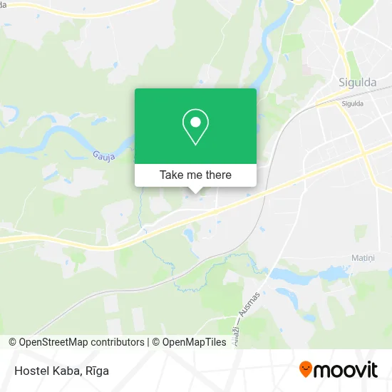 Hostel Kaba map