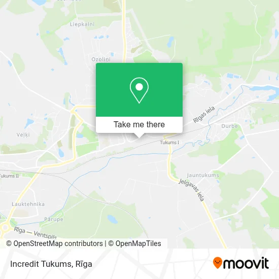 Incredit Tukums map