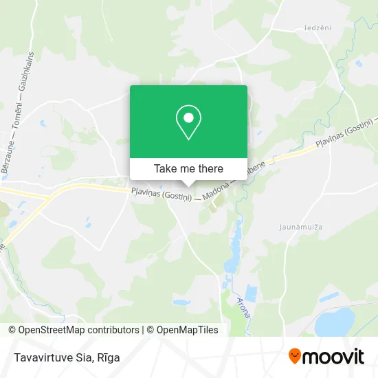 Tavavirtuve Sia map