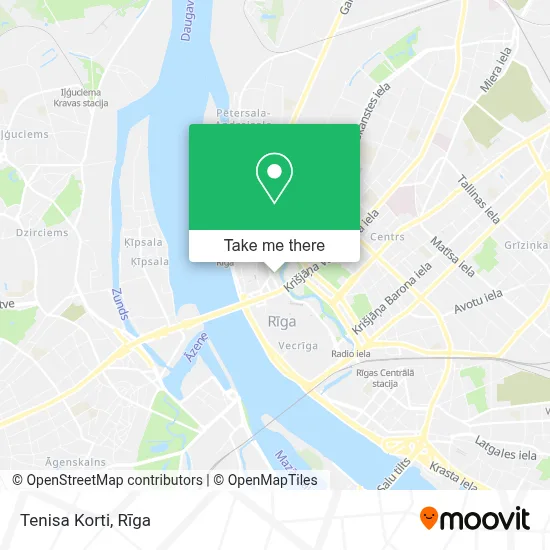 Tenisa Korti map