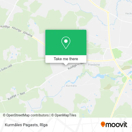 Kurmāles Pagasts map