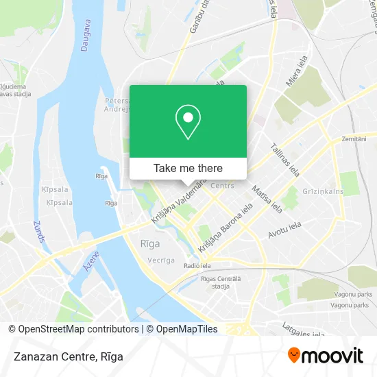 Zanazan Centre map