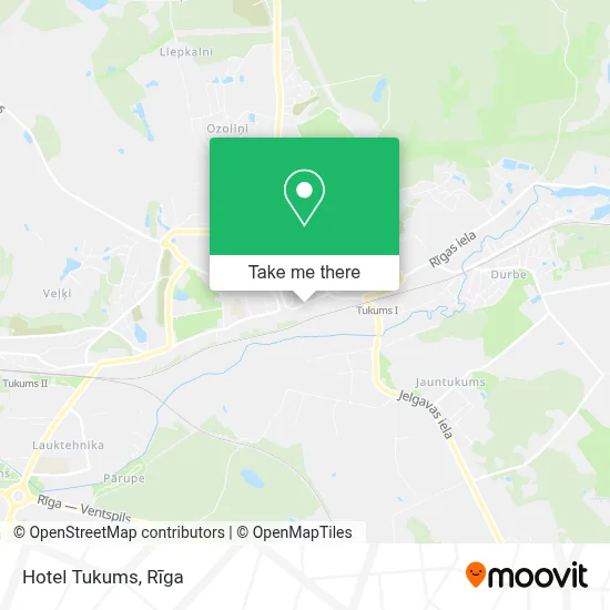 Hotel Tukums map