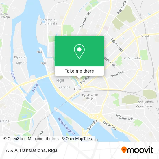 A & A Translations map