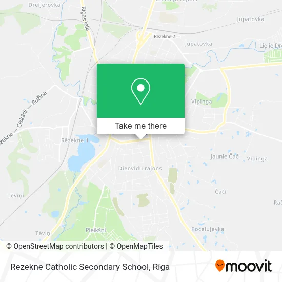 Rezekne Catholic Secondary School map