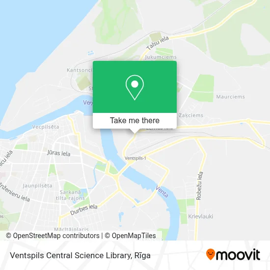 Ventspils Central Science Library map