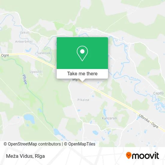 Meža Vidus map