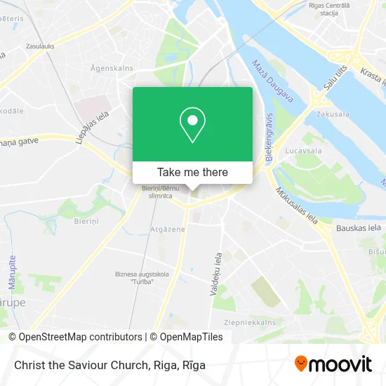 Christ the Saviour Church, Riga map