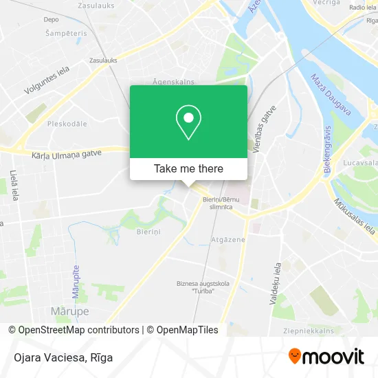 Ojara Vaciesa map