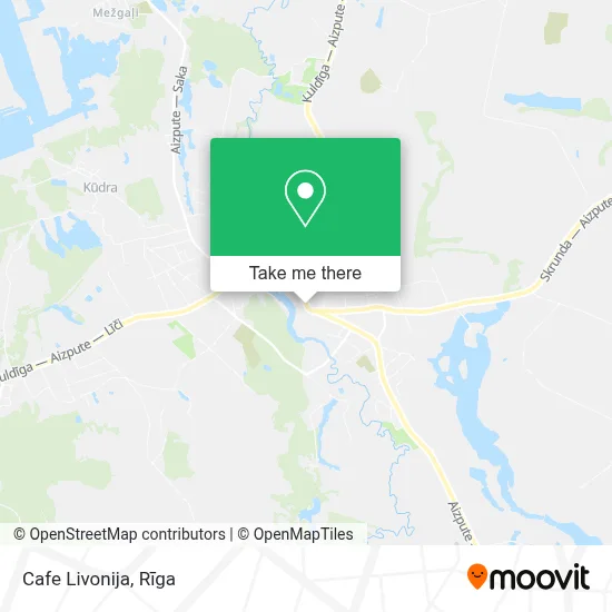 Cafe Livonija map