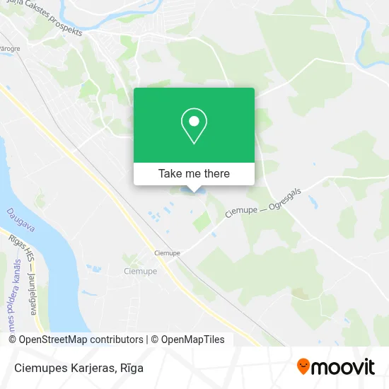 Ciemupes Karjeras map