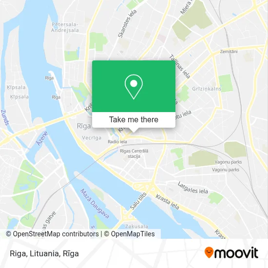 Riga, Lituania map