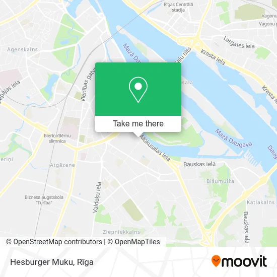 Hesburger Muku map