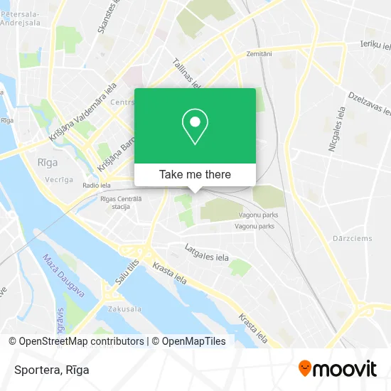 Sportera map