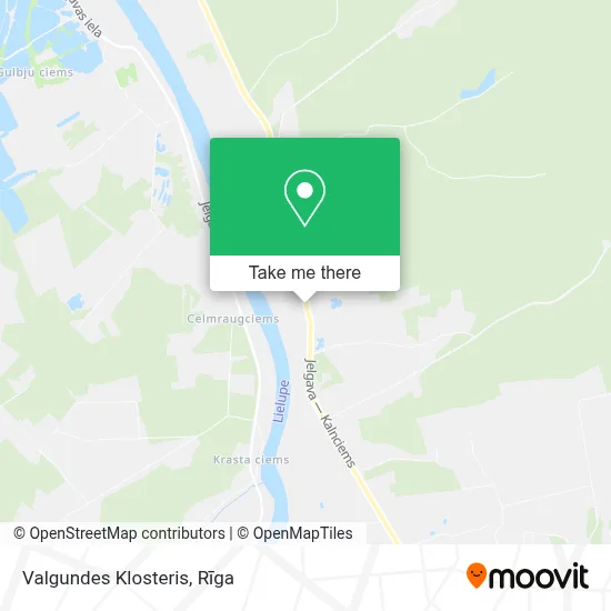 Valgundes Klosteris map